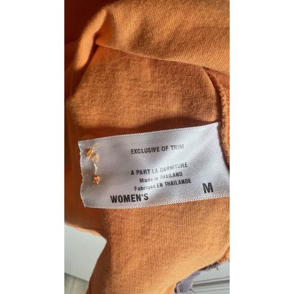 Patagonia Womens Orange Short Sleeve Organic Cotton Polo Shirt Size M - Picture 6 of 8